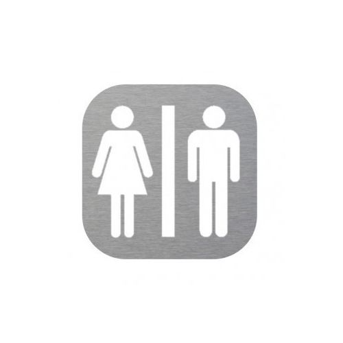 Türplatte - männliche Frau WC