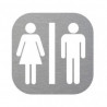 Türplatte - männliche Frau WC