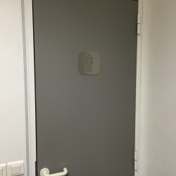 WC Türplatte Mann