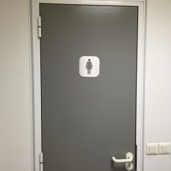 WC Türplatte Frau