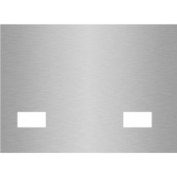benutzerdefinierte gebürstete aluminiumplatte für 2 löcher
