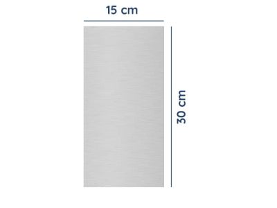 Alu Tür Reinigungsplatte 15cm x 30cm