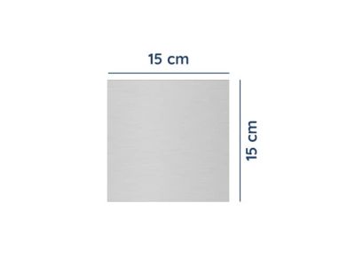 Alu Reinigungsplatte 15cm x 15cm