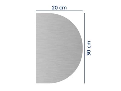 Aluminium Reinigungsplatte 20cm x 30cm