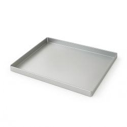 Edelstahl plancha mit 4 Kanten