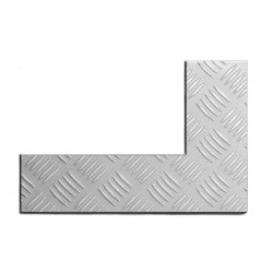 Riffel-Aluminiumplatte mit...