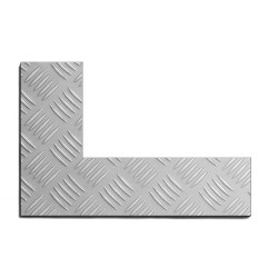 Riffel-Aluminiumplatte mit...