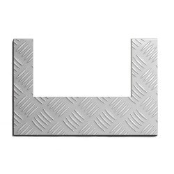Riffel-Aluminiumplatte mit...