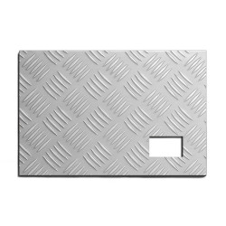 Aluminium-Riffelblech mit Loch
