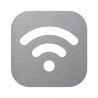 Signalplatte aus Edelstahl für Wifi-Raum 