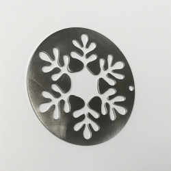 schneeflocke Weihnachtskugel