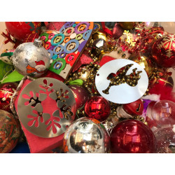 Angel Weihnachtsball und Trompete