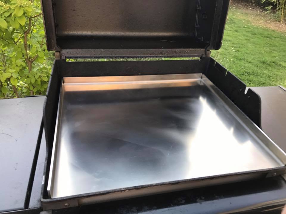 Edelstahl-Plancha für Grill